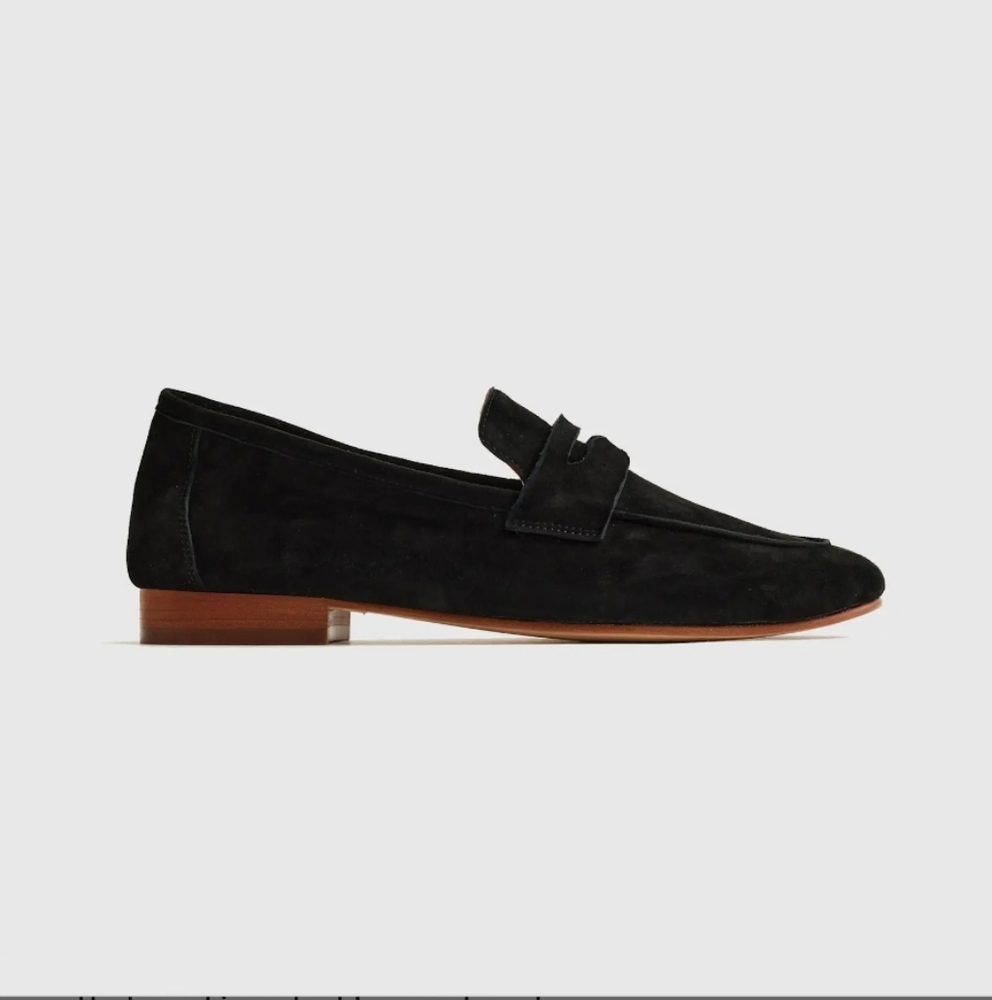 QUINCE Italian Suede Penny Loafer
